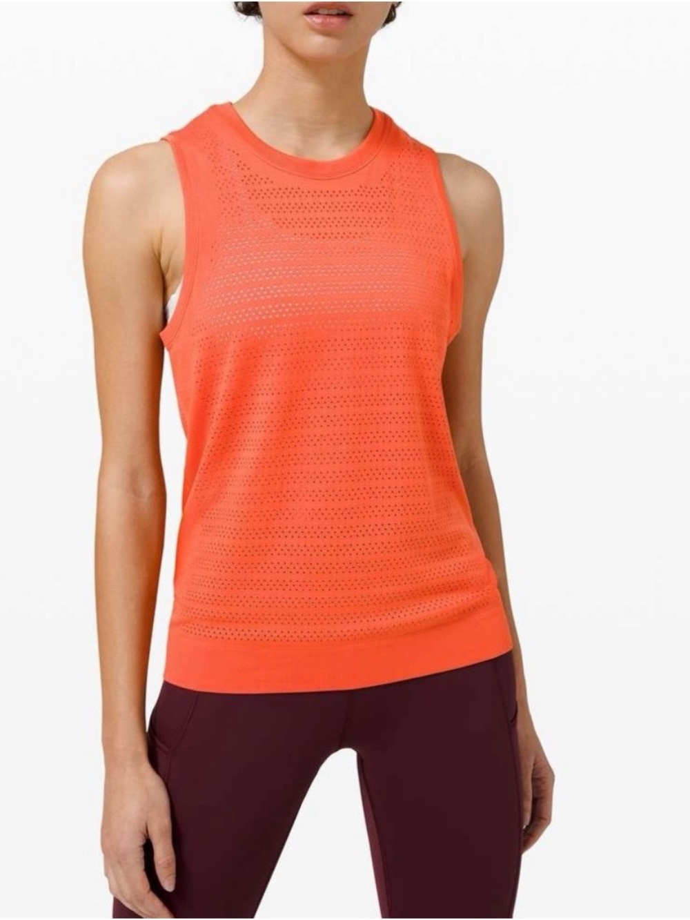 LULULEMON Breeze By Muscle Tank *Squad in Brick / Brick size 4